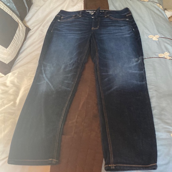 Denim - American Eagle Tomgirl jeans- dark blue